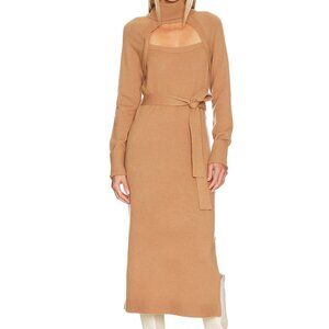 Paige Cherise Dress Size S. Color: Toffee Bronze